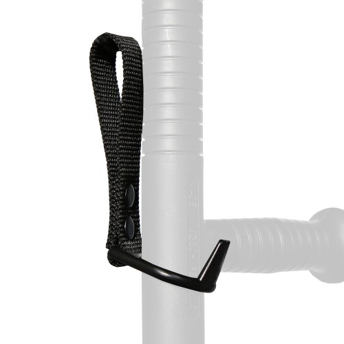 Haller belt holder for tonfa, black plastic